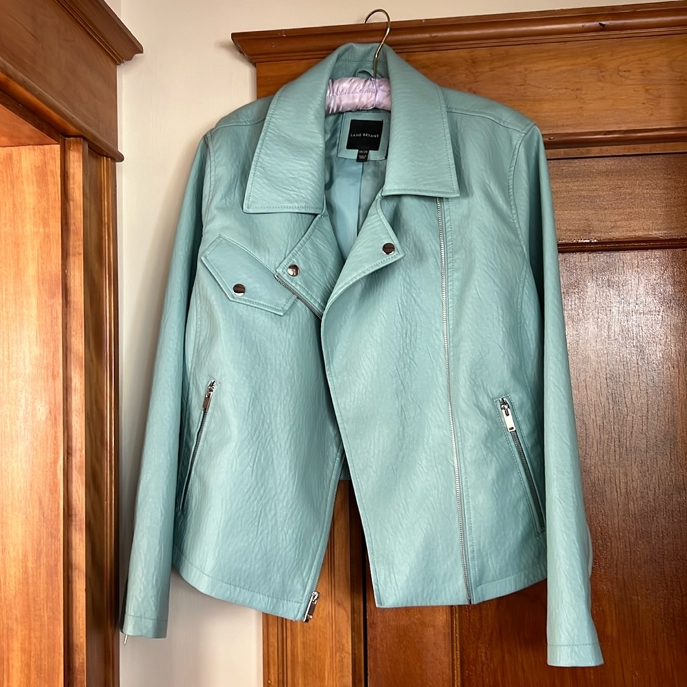 Lane Bryant faux leather jacket NWOT